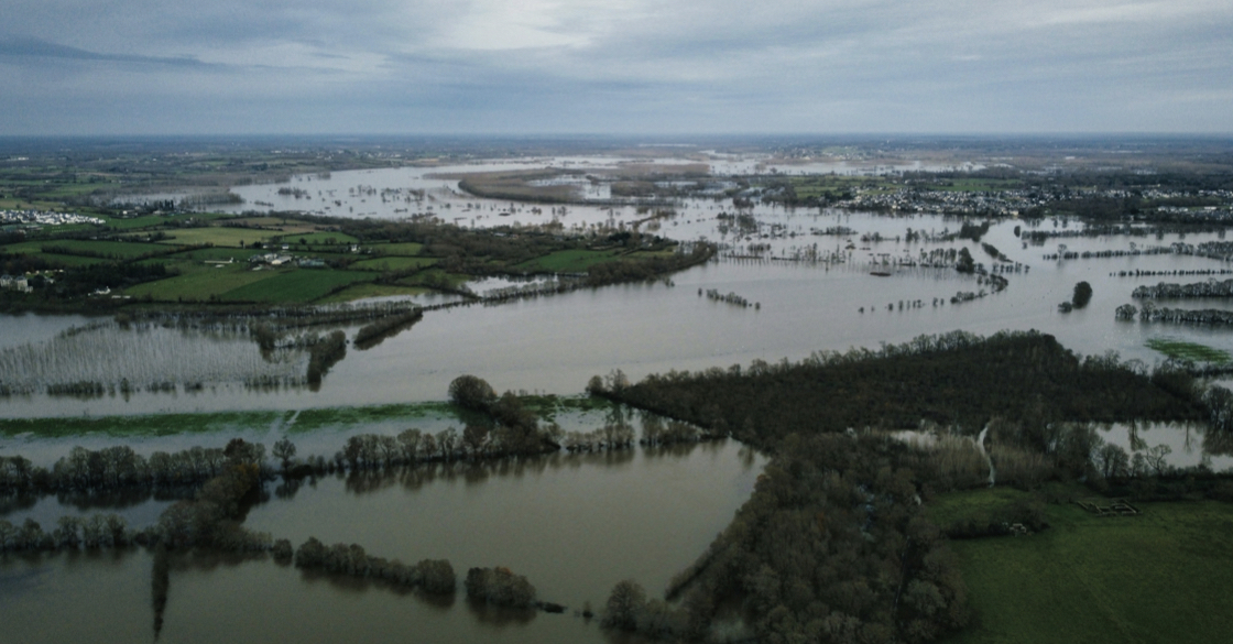 L'immagine rappresenta un'alluvione