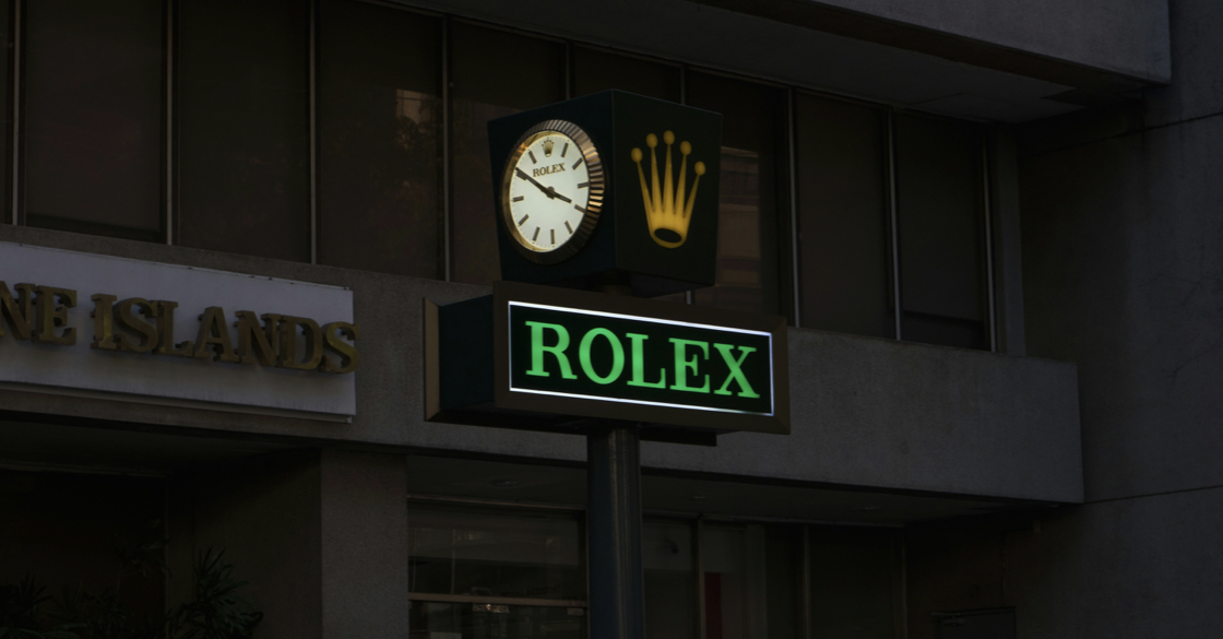 Insegna marchio Rolex